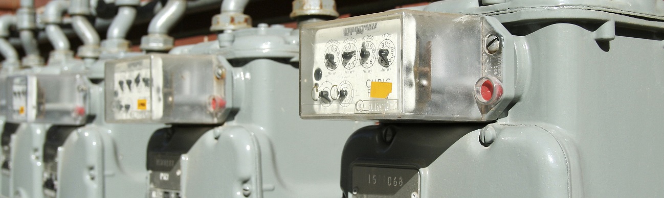 Row of electric meters  resized